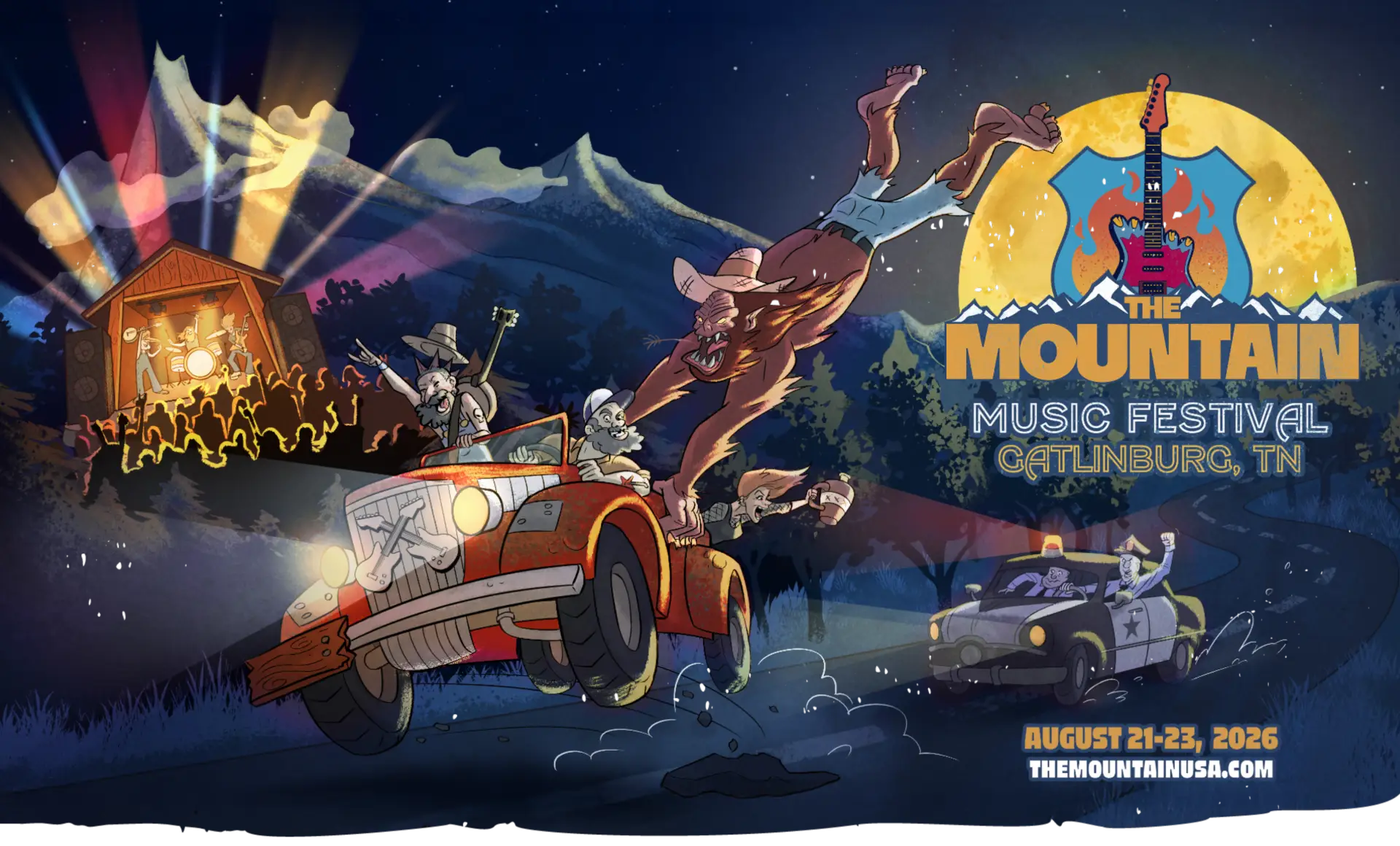 mountain music festival catlinburg TN ilustrations hero image | The Mountain Music Festival